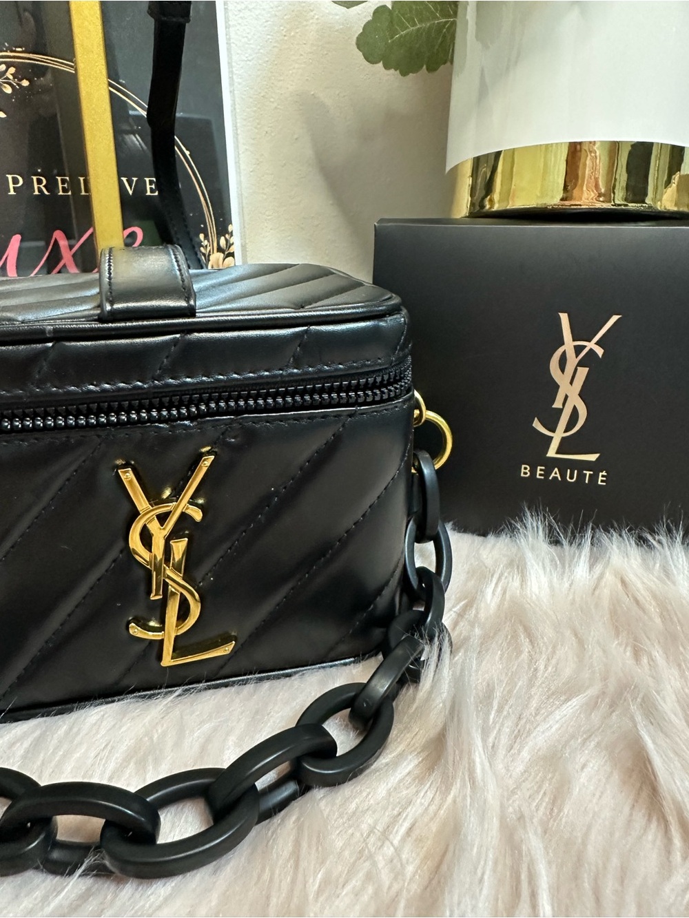 YSL Black Leather Vanity Crossbody Bag - Picture 2 of 7